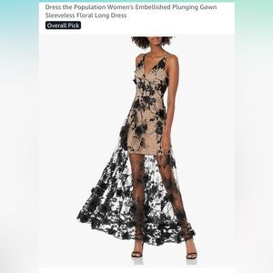 Dress the Population Black Lace Dress